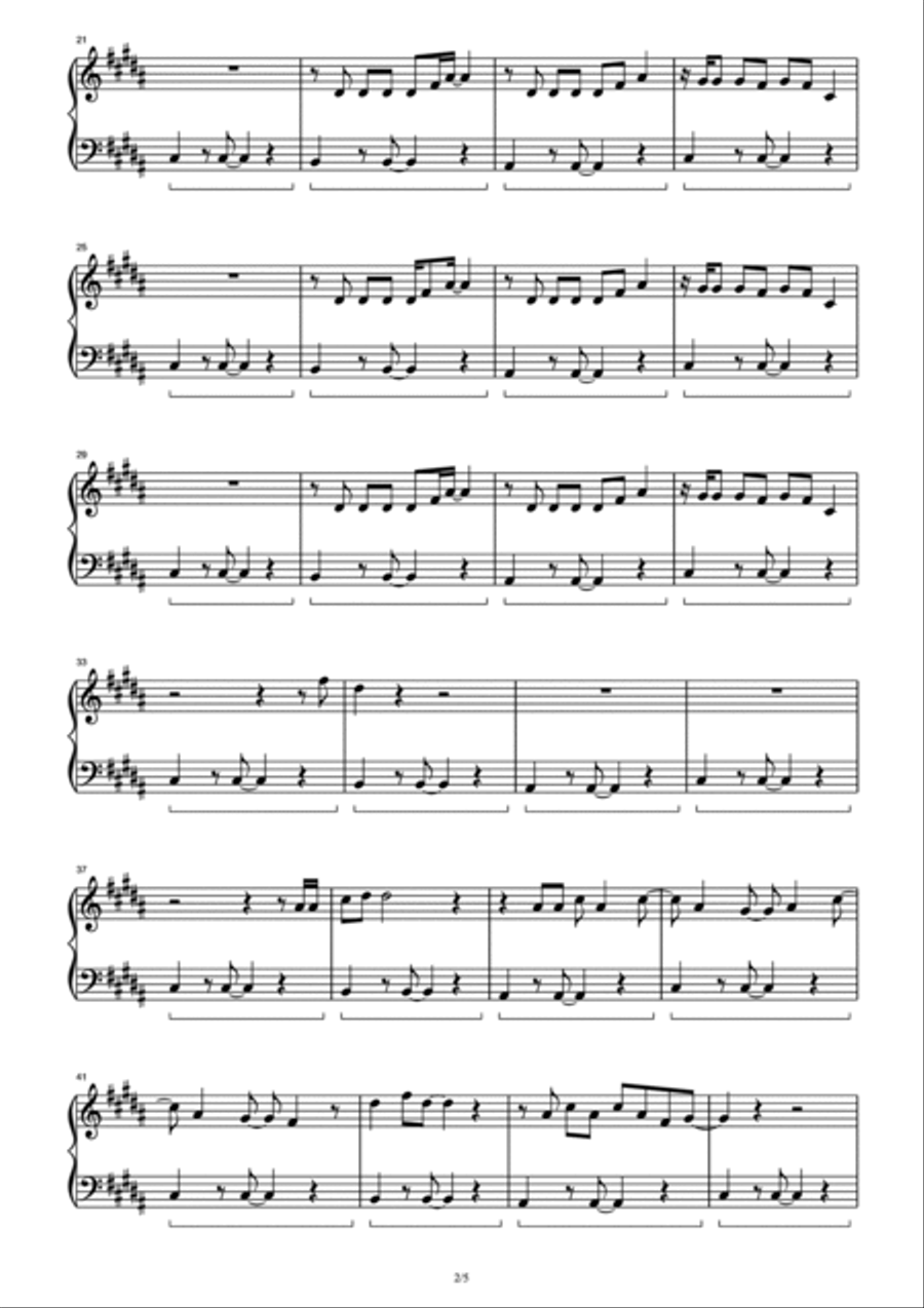 Promises Piano Solo scores gallery preview page 2
