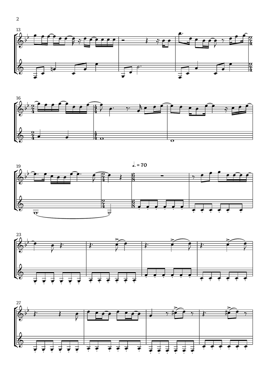 Beautiful Things Woodwind Duet scores gallery preview page 2