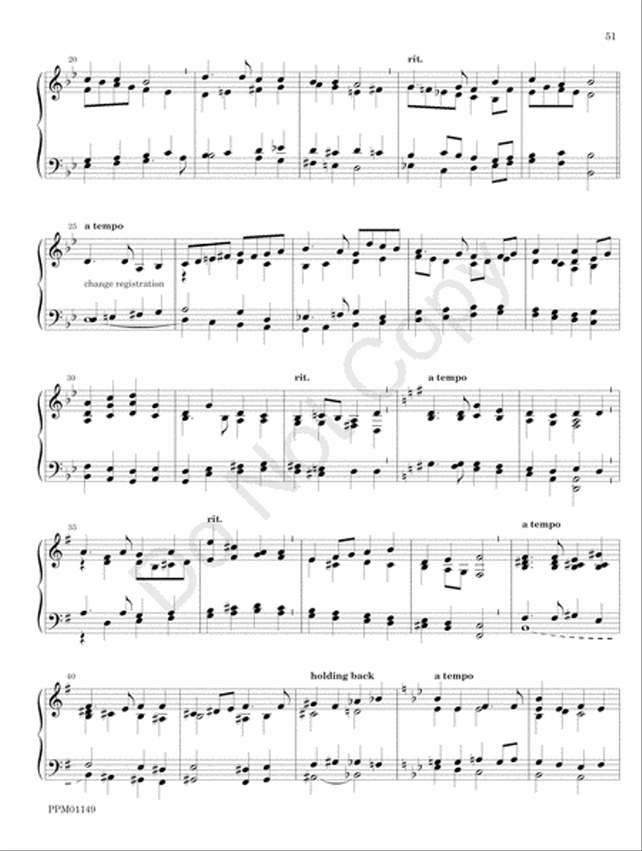 Organ Works for the Church Year Organ scores gallery preview page 57