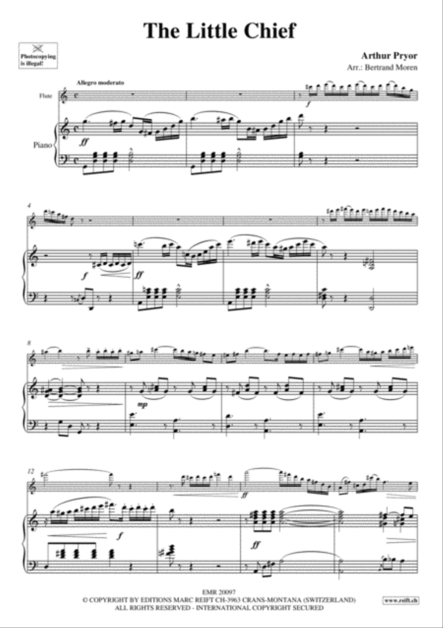 The Little Chief Flute Solo scores gallery preview page 3