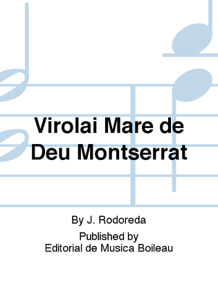 Book cover for Virolai Mare de Deu Montserrat