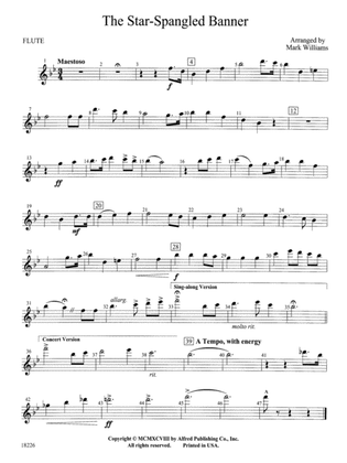 The Star Spangled Banner: Flute