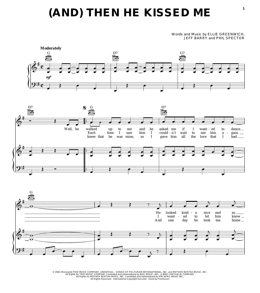 (And) Then He Kissed Me Acoustic Guitar scores gallery preview page 1