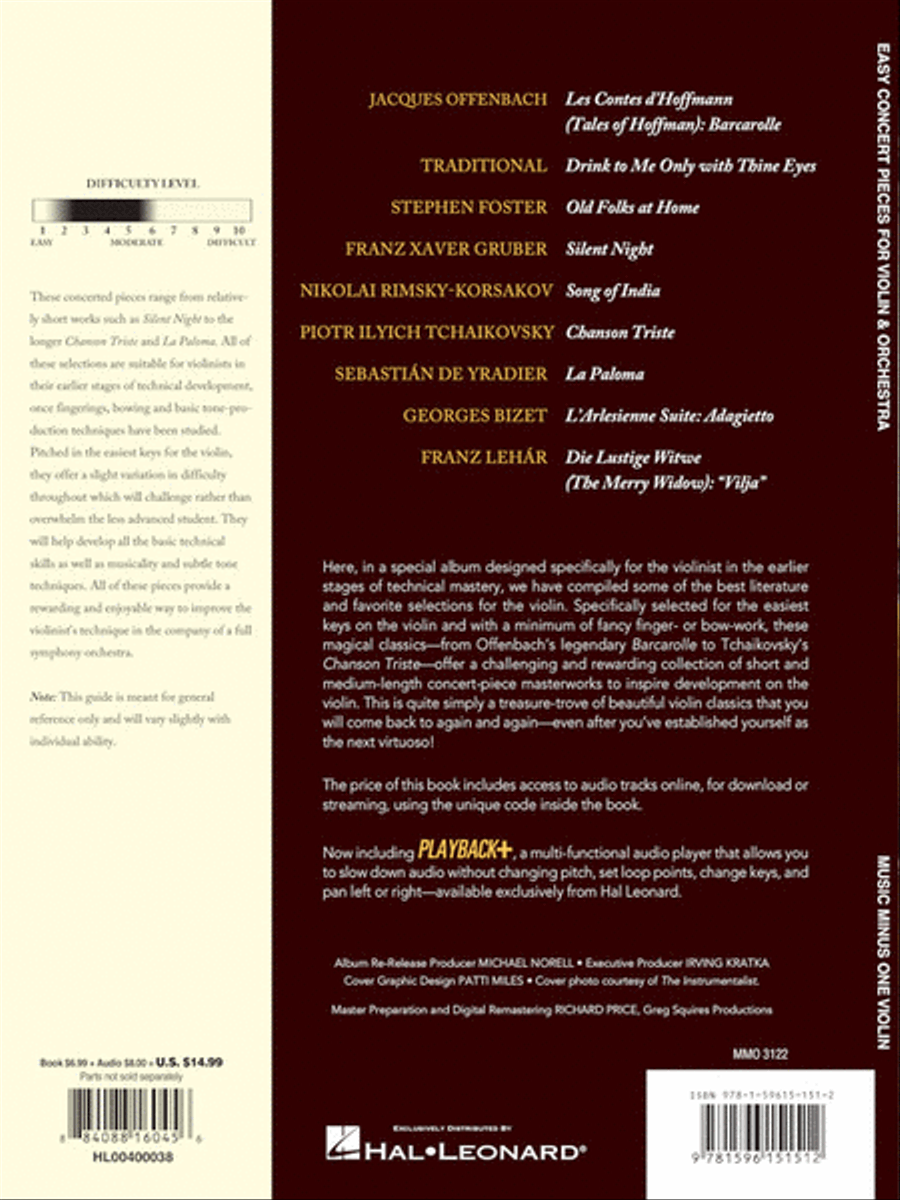 Easy Concert Pieces for Violin & Orchestra Violin scores gallery preview page 5
