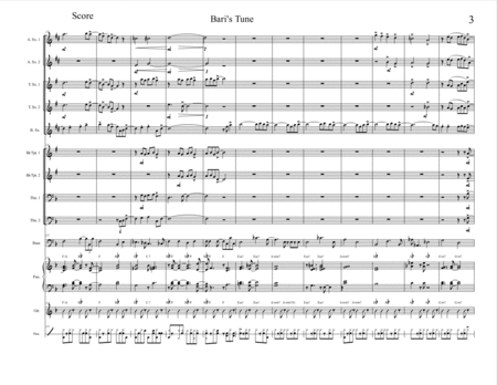 "Bari's Tune" for Solo Bari. Sax and Young Jazz Ensemble image number null