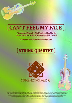 Book cover for Can't Feel My Face