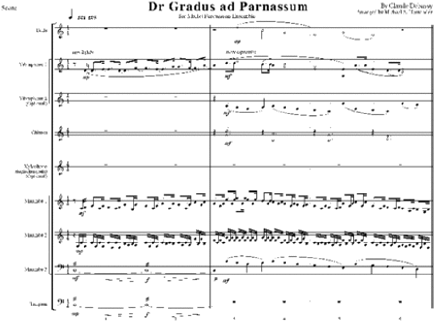 Dr. Gradus ad Parnassum Percussion Ensemble scores gallery preview page 2