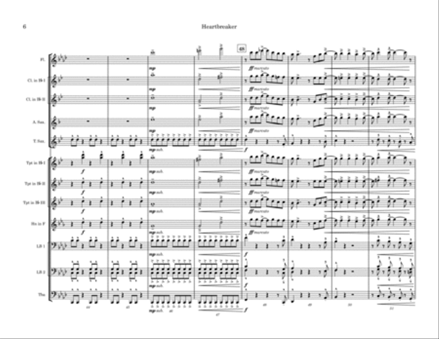 Heartbreaker Marching Band scores gallery preview page 6