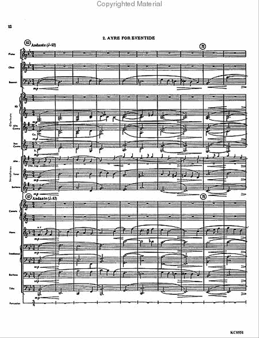 Three Ayres from Gloucester Concert Band scores gallery preview page 3
