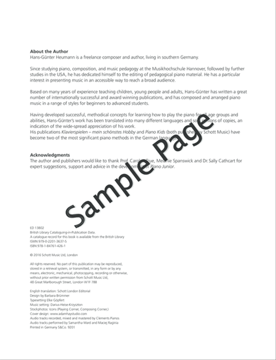 Piano Junior: Lesson Book 2 Piano Method scores gallery preview page 3