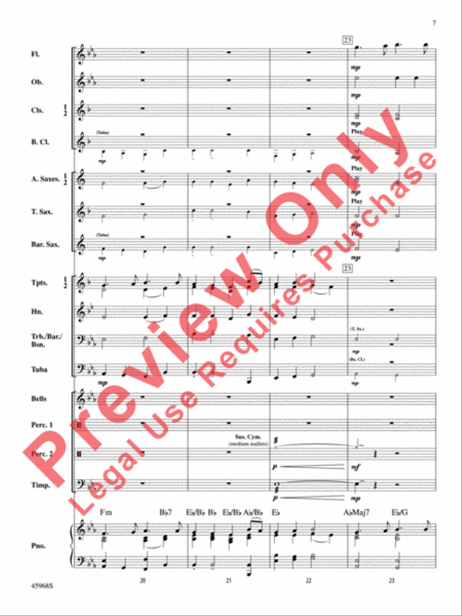 A Song of Hanukkah Concert Band scores gallery preview page 8