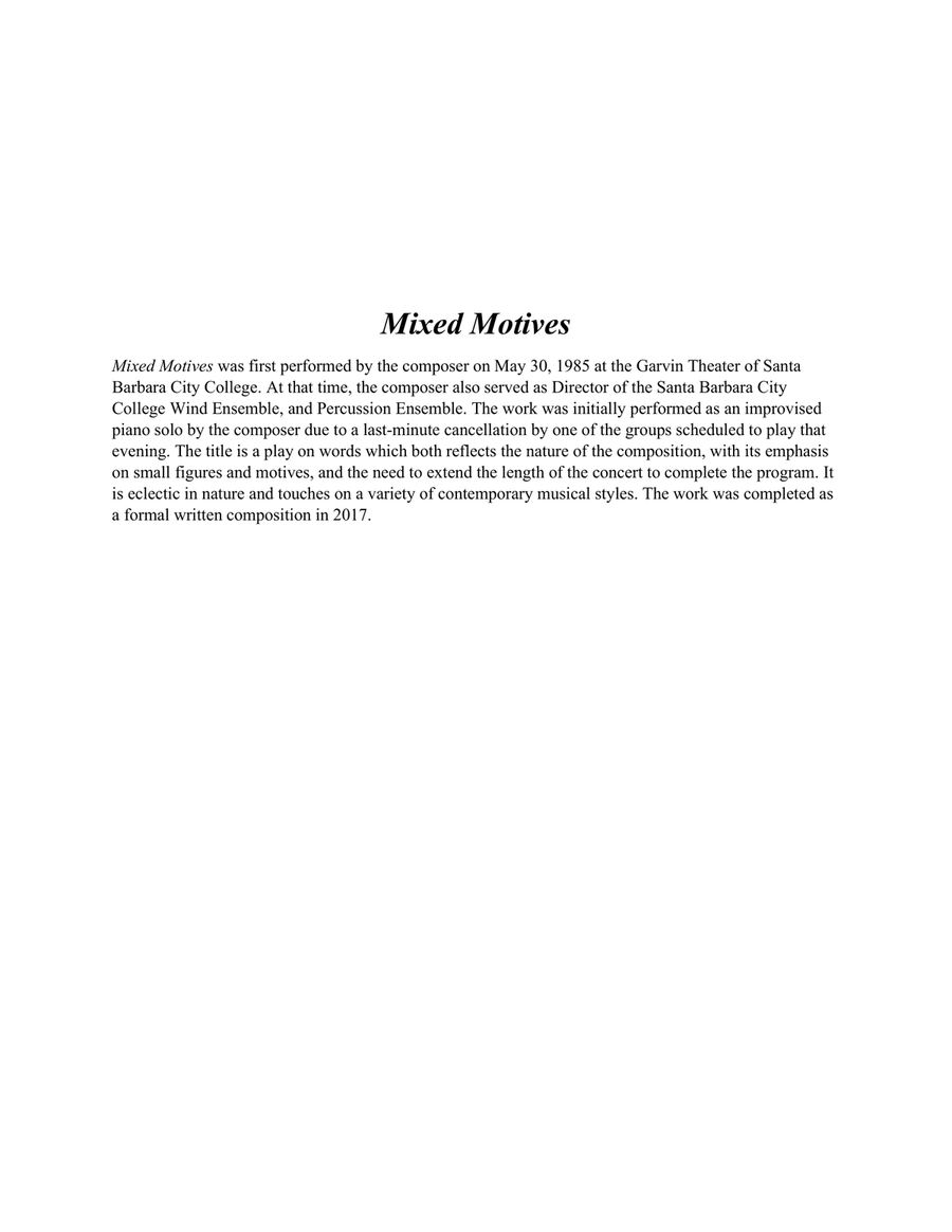 Mixed Motives for Solo Piano Piano Solo scores gallery preview page 2