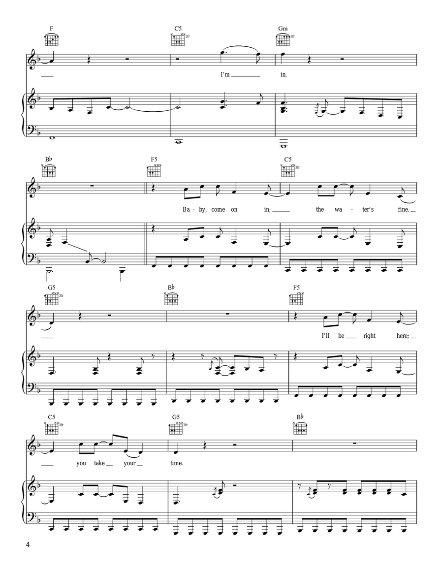 I'm In Piano, Vocal, Guitar scores gallery preview page 4