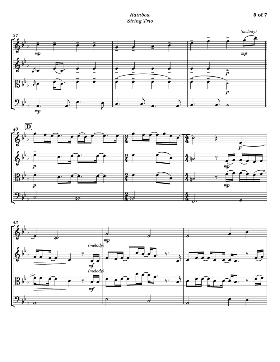 Rainbow String Trio scores gallery preview page 5