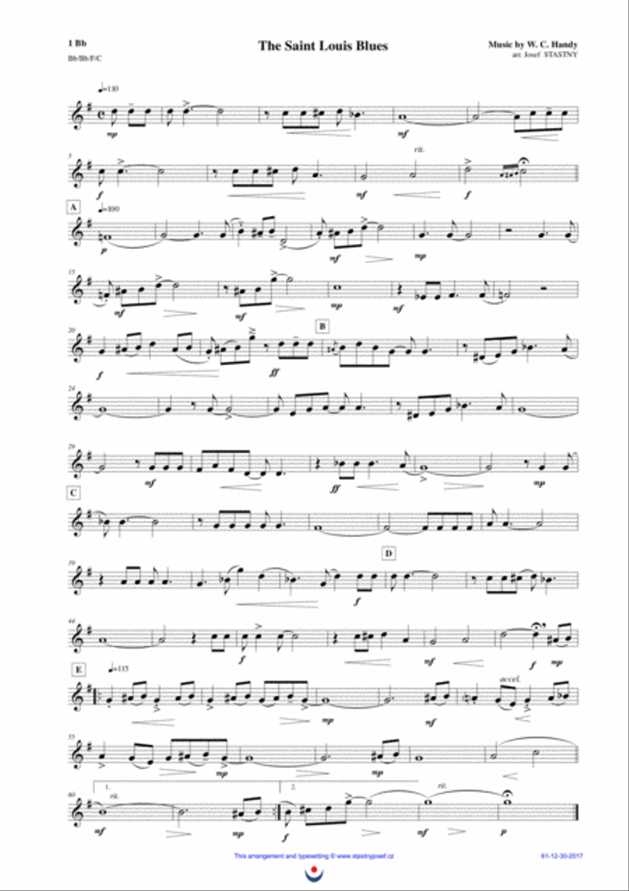 The Saint Louis Blues Brass Ensemble scores gallery preview page 3