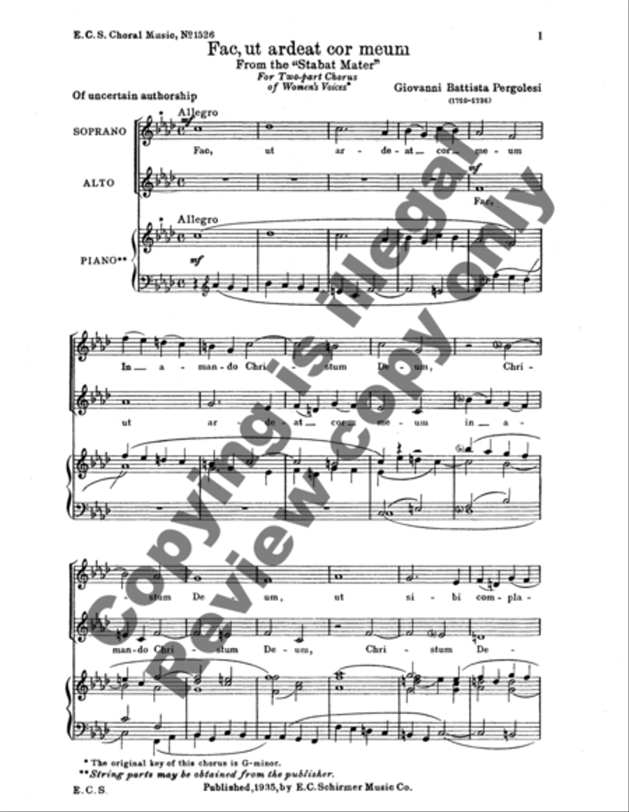Stabat Mater: Fac, ut ardeat cor meum SA scores gallery preview page 7