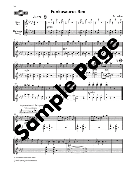 Easy Funk Play-Along -- Flute image number null