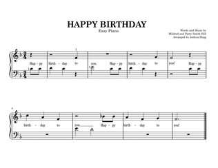 Happy Birthday (Easy Piano)