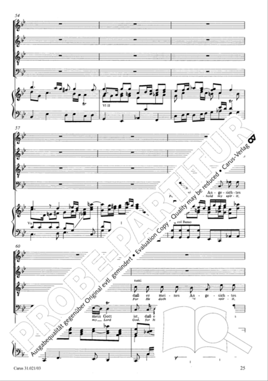 Lord my God, my heart and soul were sore distressed (Ich hatte viel Bekummernis) STB scores gallery preview page 26