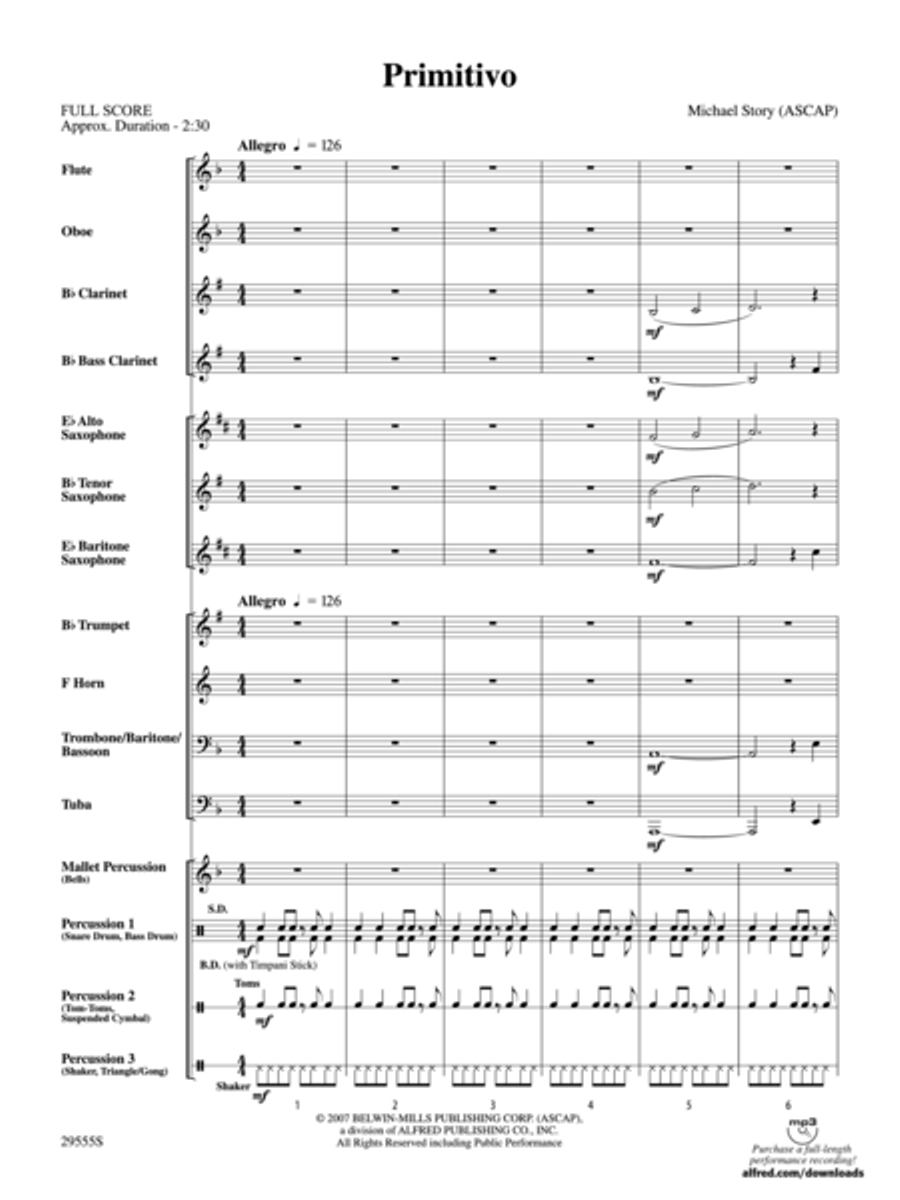 Primitivo Primitivo Concert Band scores gallery preview page 2