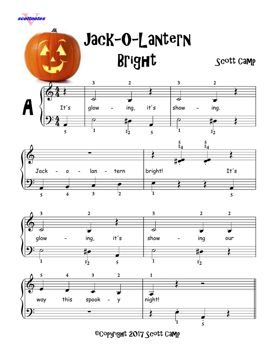 Jack-O-Lantern Bright Piano Method scores gallery preview page 1