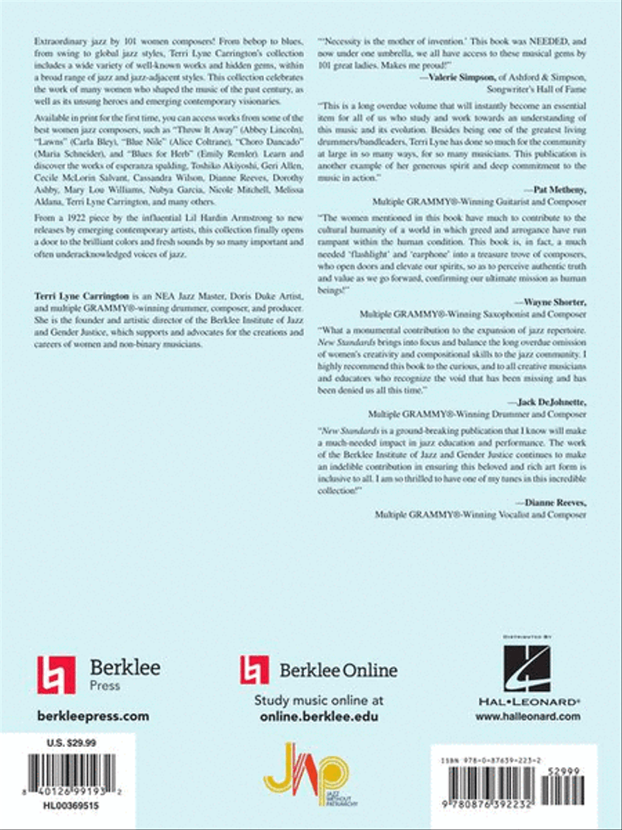 New Standards: 101 Lead Sheets By Women Composers