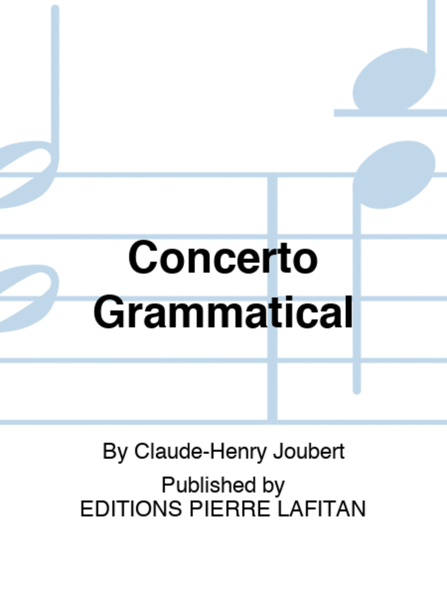 Concerto Grammatical