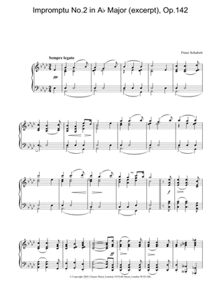 Book cover for Impromptu No.2 in Ab Major (excerpt), Op.142
