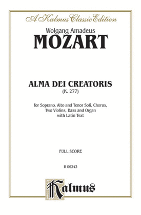 Book cover for Alma Dei Creatoris, K. 277