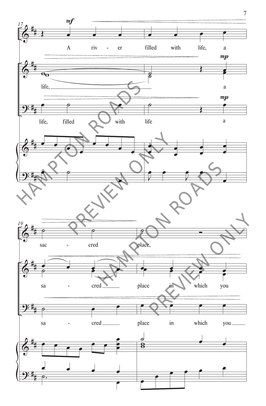You Are My Refuge (SAB) 3-Part scores gallery preview page 8