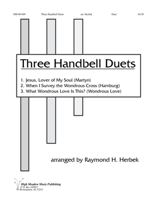 Book cover for Three Handbell Duets