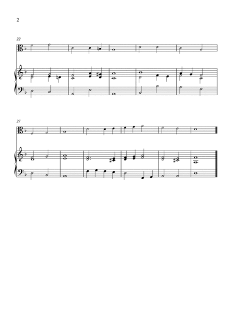Jesus, Lover of my Soul Viola scores gallery preview page 2