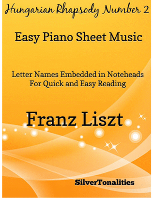 Hungarian Rhapsody Number 2 Easy Piano Sheet Music