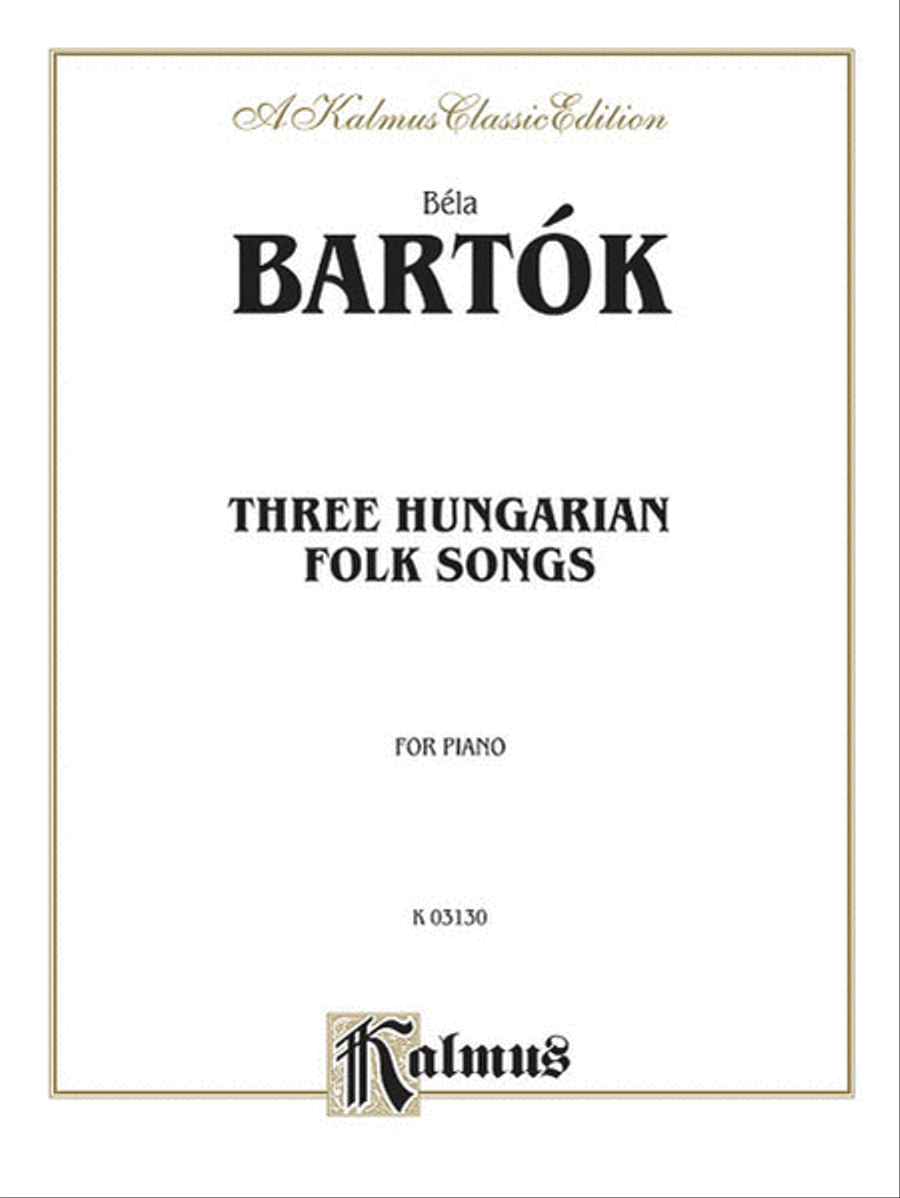 Book cover for Three Hungarian Folksongs