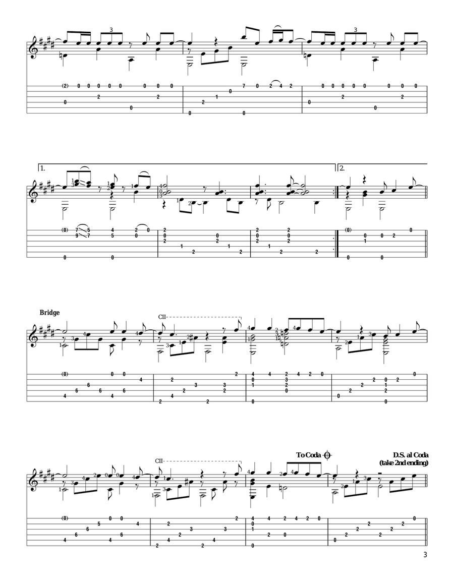 With A Little Help From My Friends Acoustic Guitar scores gallery preview page 2
