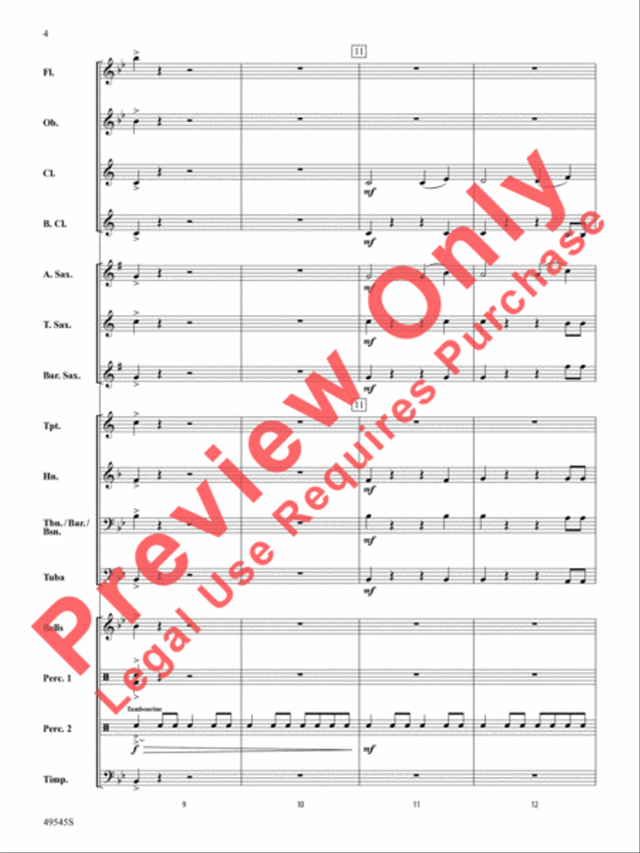 Range Rover Concert Band scores gallery preview page 5