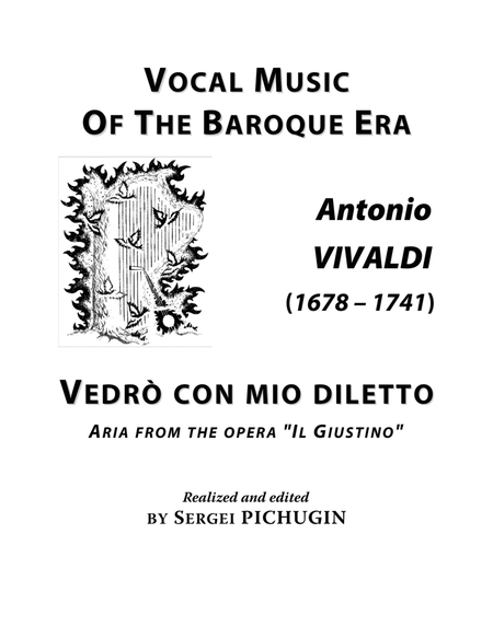 VIVALDI Antonio: Vedrò con mio diletto, aria from the opera "Il Giustino", arranged for Voice and P image number null