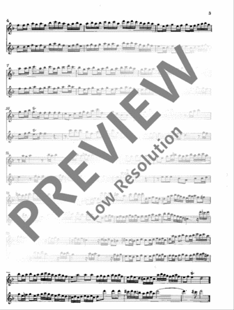 Trio Sonata in D minor Flute scores gallery preview page 13