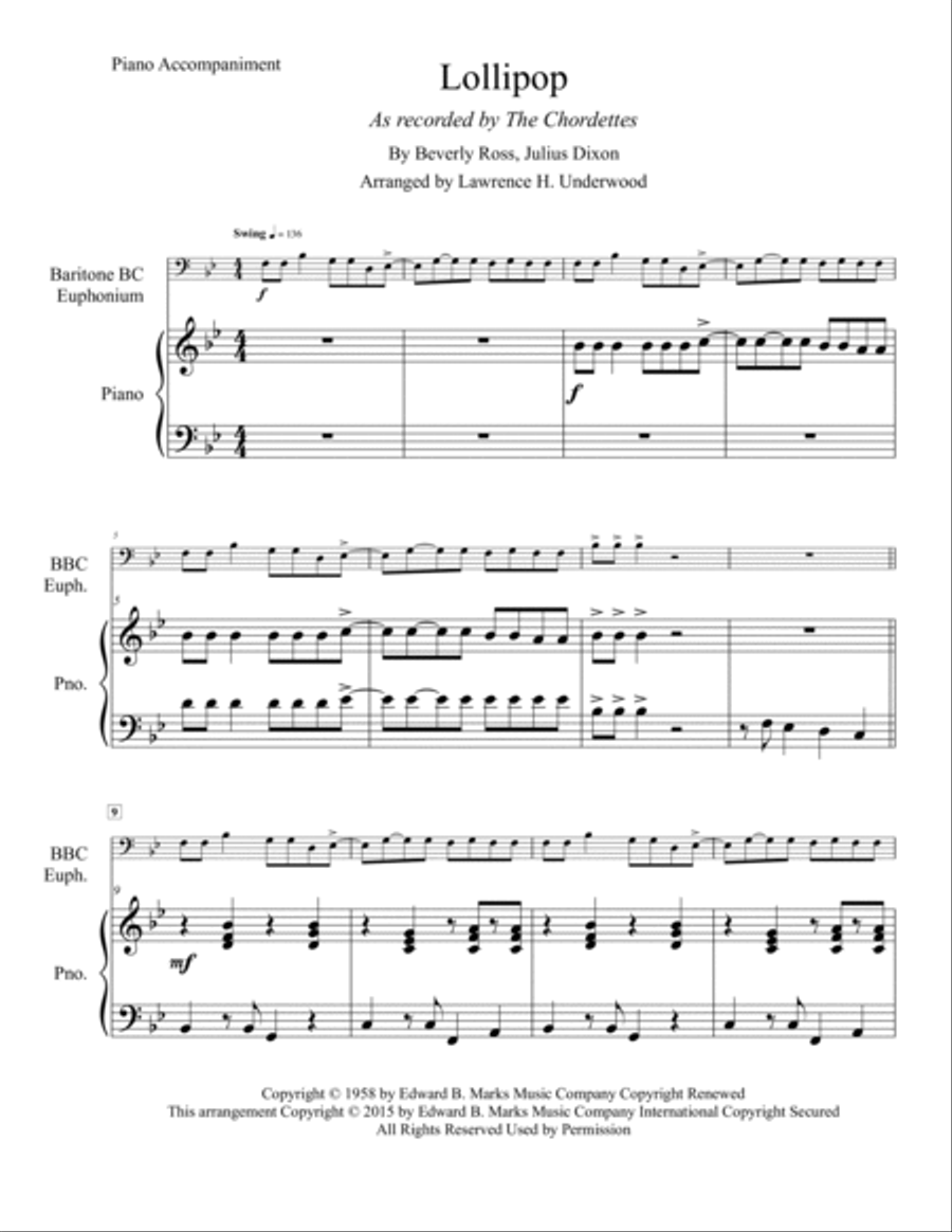 Lollipop Baritone Horn BC scores gallery preview page 2