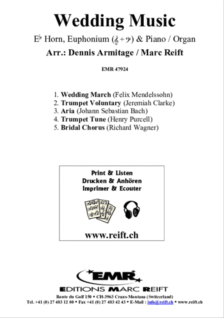 Wedding Music Euphonium scores gallery preview page 2