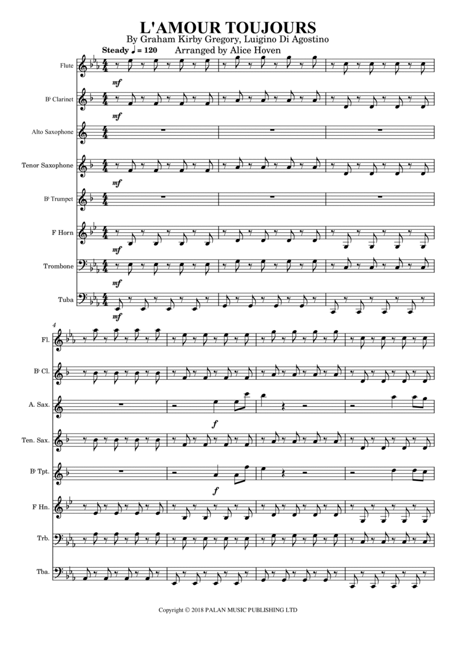 Bla Bla Bla Large Ensemble scores gallery preview page 1
