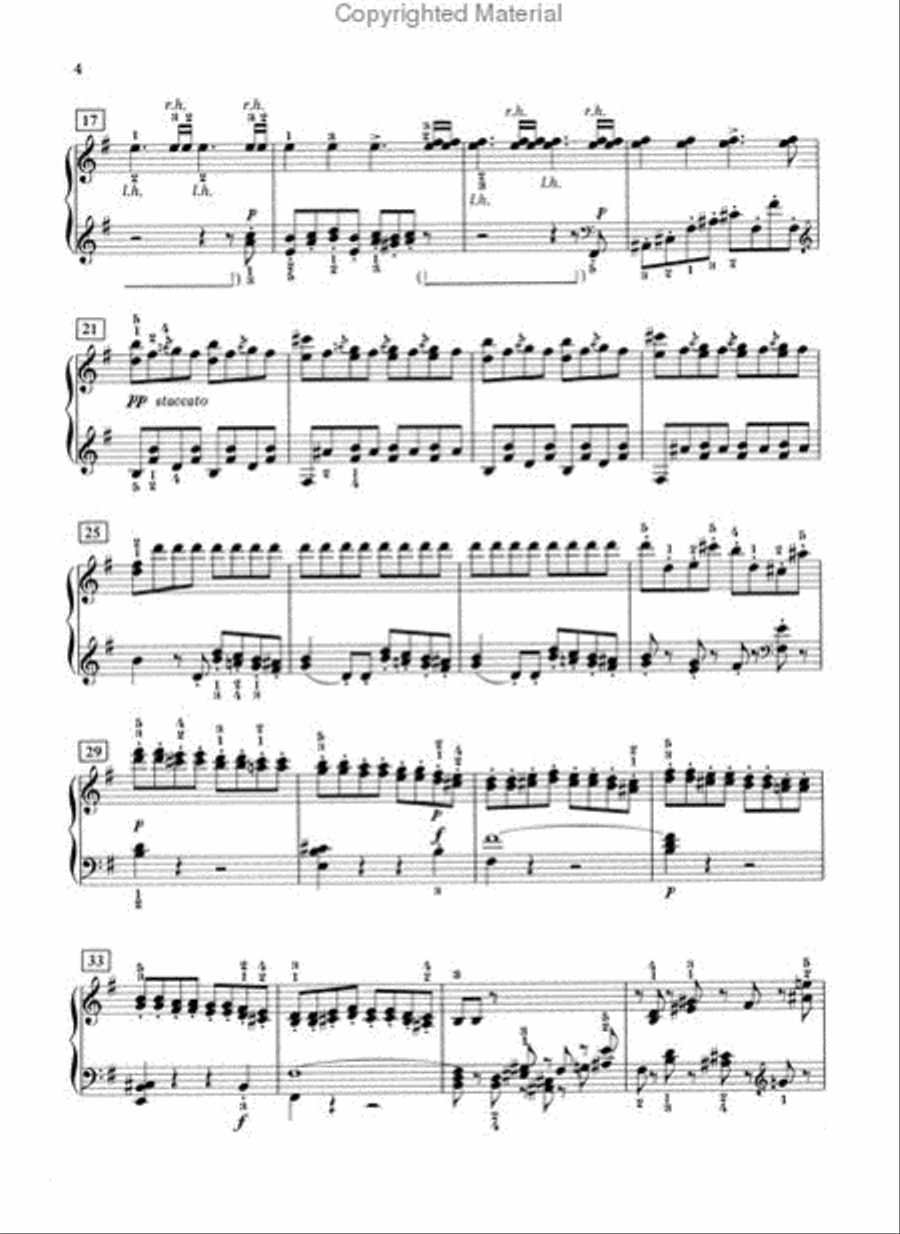 <br>Sheet music extract