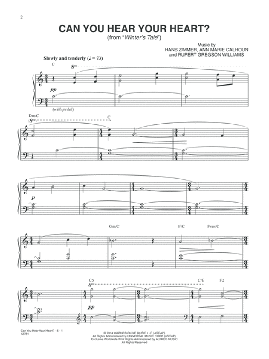 Can You Hear Your Heart (from Winters Tale) Small Ensemble scores gallery preview page 3