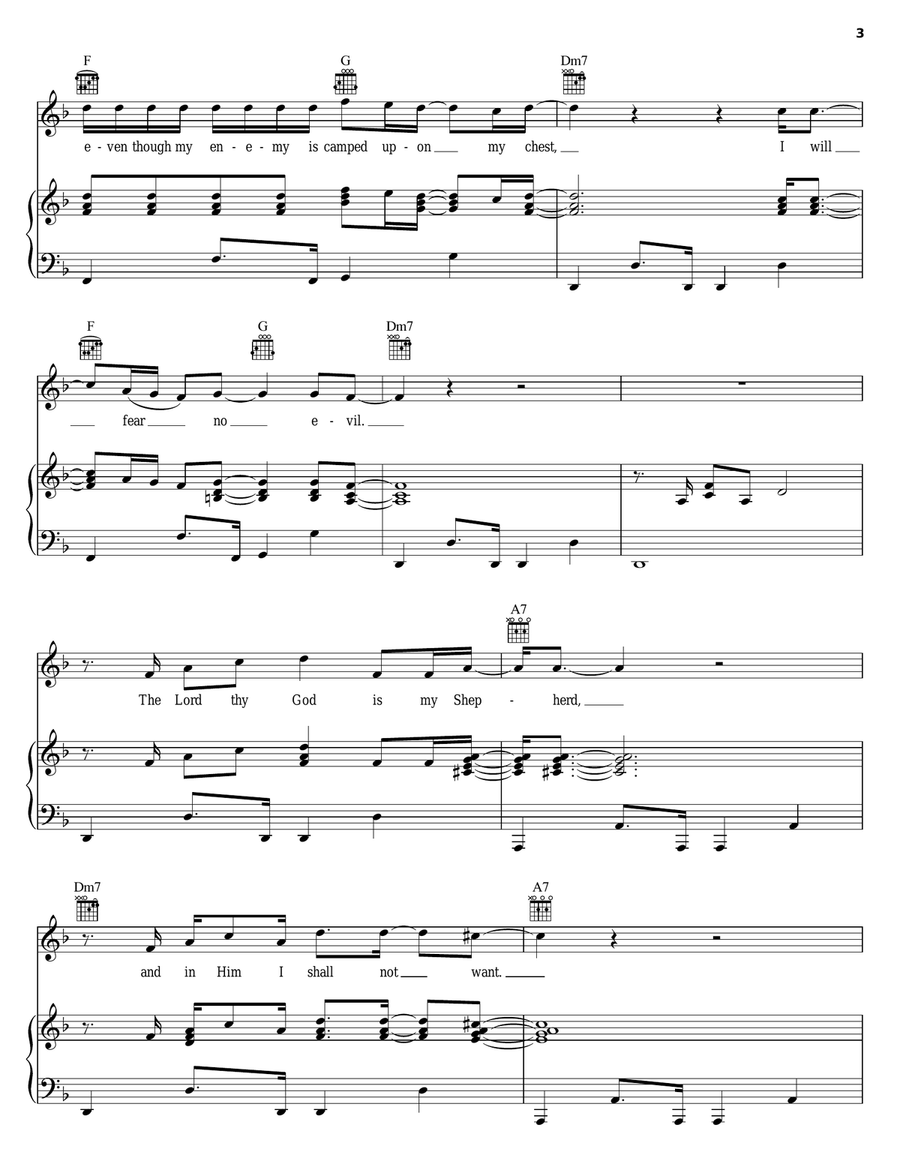 Shadowlands Shadowlands Piano, Vocal, Guitar scores gallery preview page 3