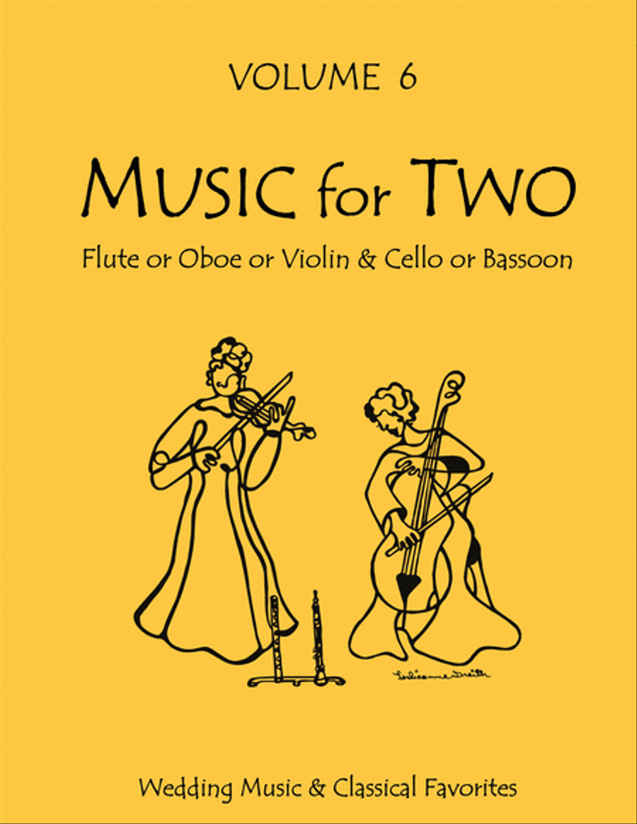 Music for Two, Volume 6 - Flute/Oboe/Violin and Cello/Bassoon Bassoon scores gallery preview page 1