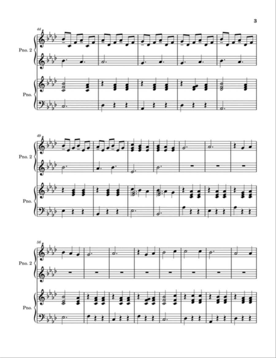 The Waltz of Acceptance (duet) Piano Solo scores gallery preview page 3