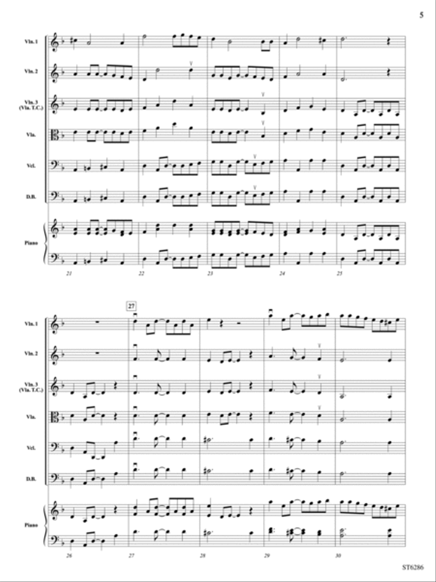 We Wish You a Klezmer Christmas: Score String Orchestra scores gallery preview page 5