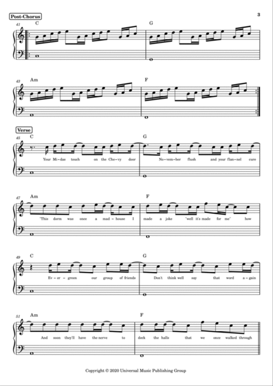 Champagne Problems Voice scores gallery preview page 3