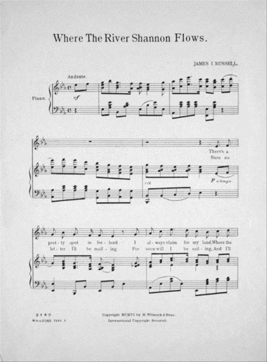 Where the River Shannon Flows Voice scores gallery preview page 2