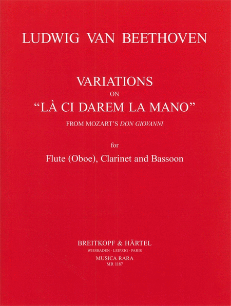 Variations on "La ci darem la mano" from Mozart's "Don Giovanni" WoO 28